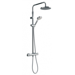 Shower column with thermostatic faucet, 20cm shower head and 3-spray hand shower. - Kramer - Référence fabricant : 41170.00T