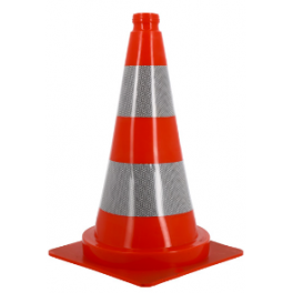 495mm pvc signal cone. - WILMART - Référence fabricant : 535005