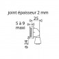 Afvoerplug tussenring diameter 25 mm afwerking diameter 16 mm