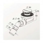 bonde horizontale Turboflow à visser ou à coller diamètre 60, 0205243