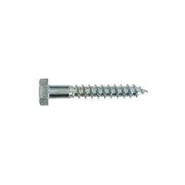 Zinc-plated steel lag bolt 8x120, 3 pieces. - Vynex - Référence fabricant : 019639
