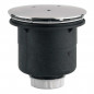 Siphonic drain D.90 chrome