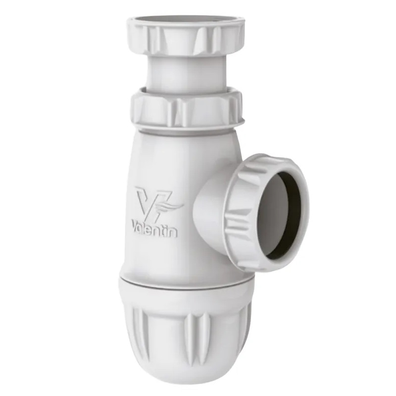 Verstelbare gootsteenafvoer 40x49, PVC 40 mm met afneembare kap