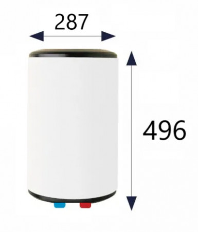 15L schmaler Wassererhitzer auf der Spüle