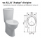 Abattant pour wc de marque ALLIA, modèle Arpège, Charming - ESPINOSA - Référence fabricant : COIABESPSED206