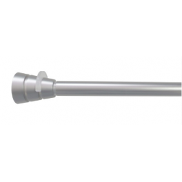Between-wall curtain rod, press-fit, 80 to 125cm, brushed nickel. - Cessot - Référence fabricant : 148512CT