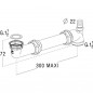 Ruimtebesparend stopcontact met 1 spoelbak, stopcontact voor wasmachine