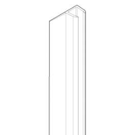 Joint transparent vertical avec ailette 11mm - Novellini - Référence fabricant : R50BE2P1-TR