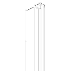 Junta vertical transparente con aleta de 11 mm