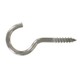  A2 stainless steel screw hook, 3.5x20mm, 6 pcs. - Vynex - Référence fabricant : 400211