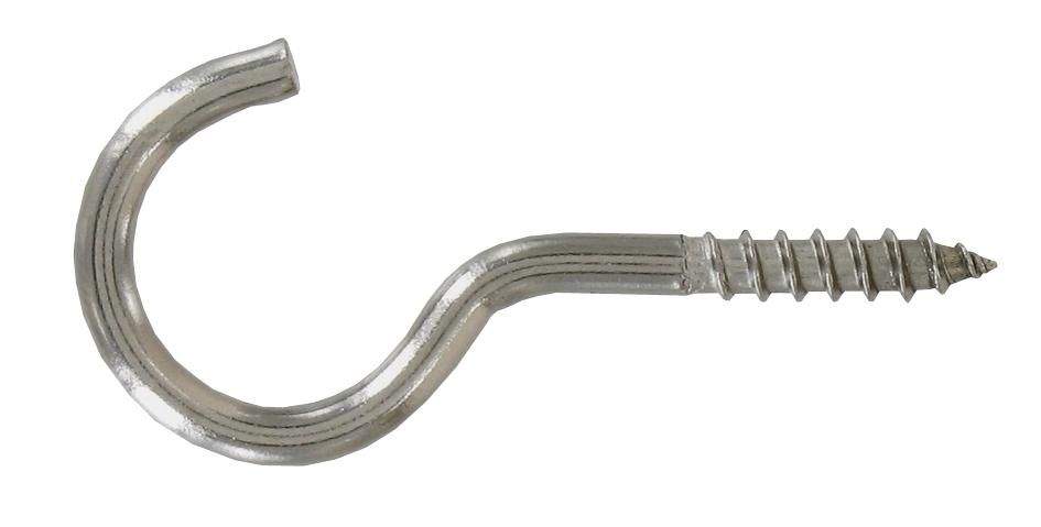 A2 stainless steel screw hook, 5x40mm, 2 pcs.
