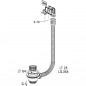 Afvoer met handmatige korf en 60 mm diameter overloop, 0204121