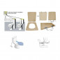 Toiletzitting SHANGA Bahamas Beige, Nerts VERKOCHT