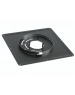 Plaque de liaison noire 400x400 mm, diamètre 140/146 mm