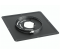 Plaque de liaison noire 400x400 mm, diamètre 140/146 mm - TEN tolerie - Référence fabricant : 095140