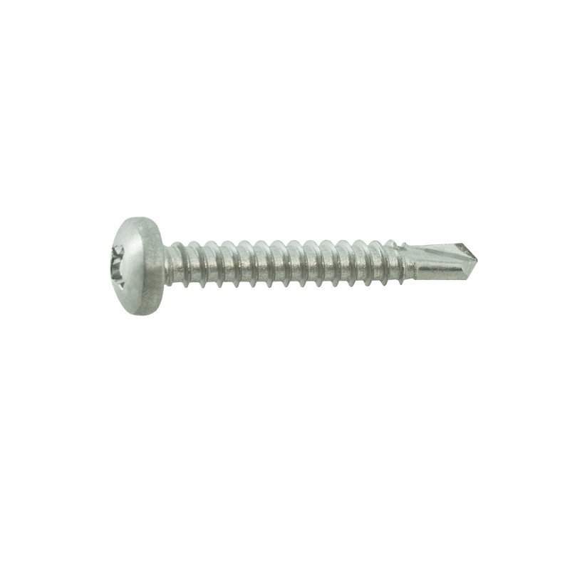 A4 stainless steel 4.8x32 self-drilling pan head screws, 11 pcs.