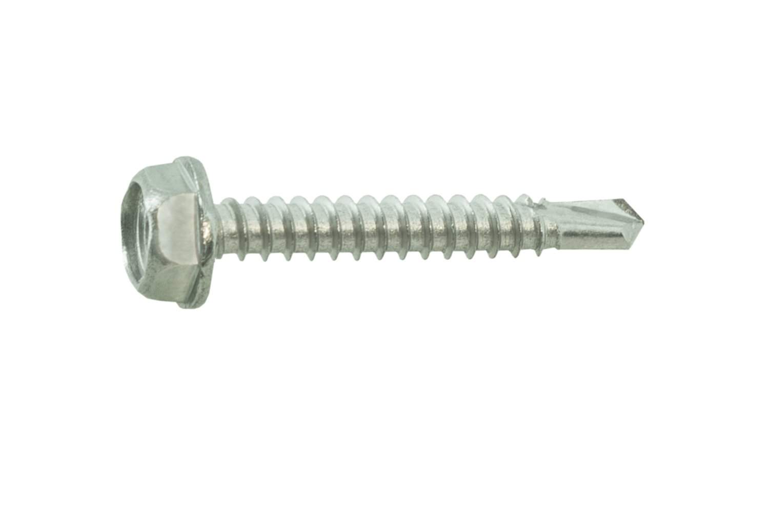 Self-drilling sheet metal screws with hexagonal head, stainless steel A4 6.3x38, 6 pcs.