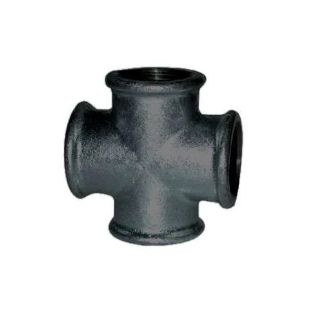 Croix 90° double femelle 12x17 galva