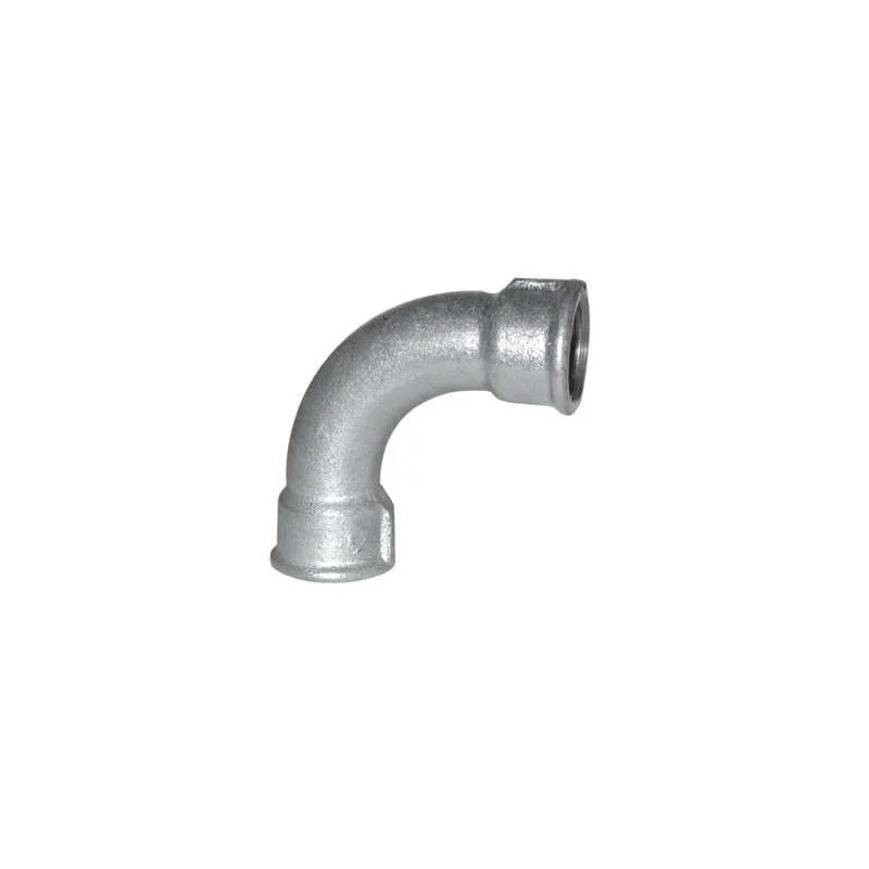 Winkelstück verformbar 90°, 66x76, weiblich verzinkt Winkelstück verformbar 90°, 66x76, weiblich verzinkt