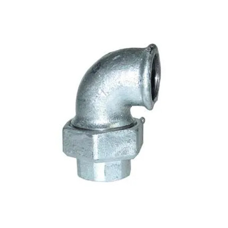 Coude union conique, 66x76, femelle galva