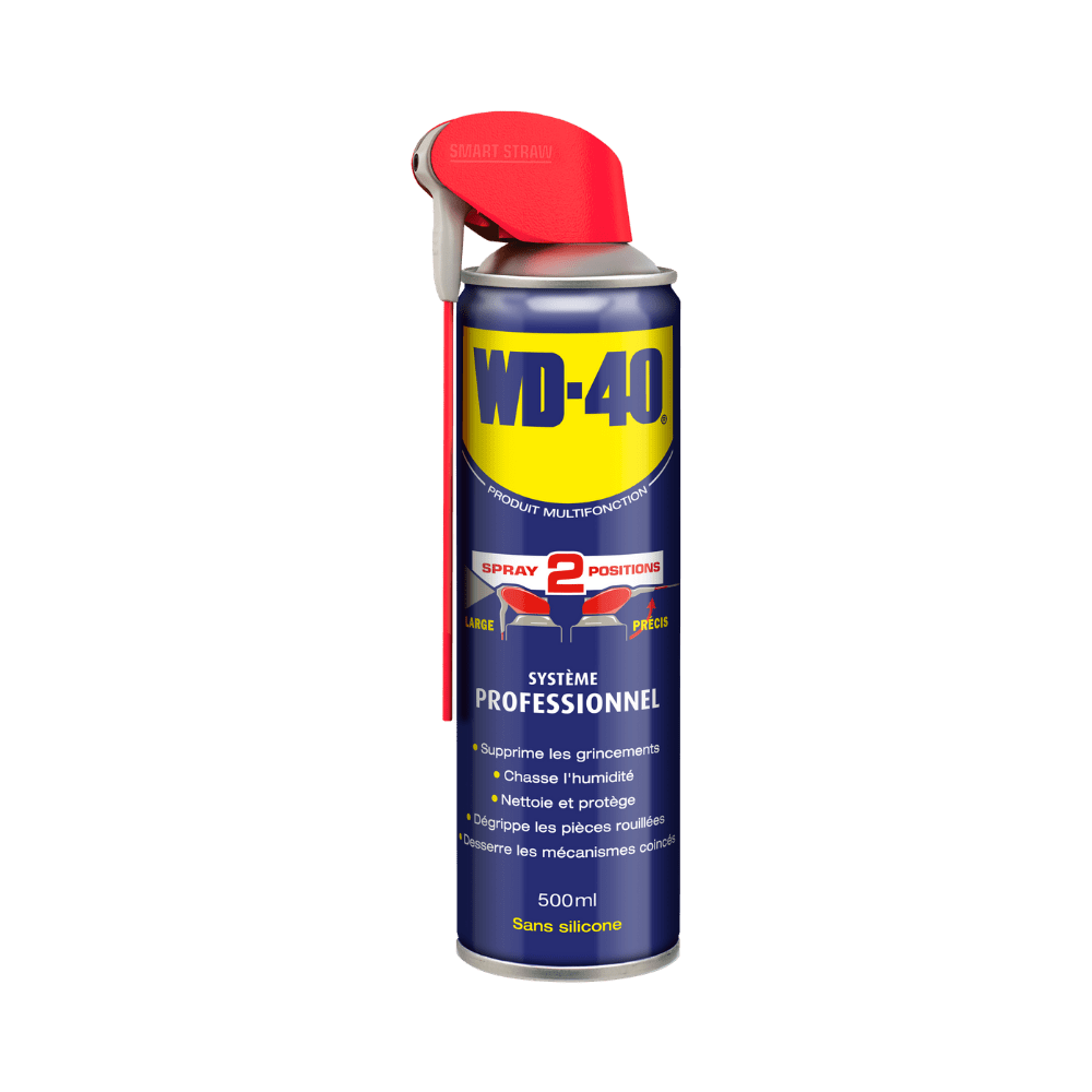 WD40 multi-purpose rust remover, dual-position spray, 500ml
