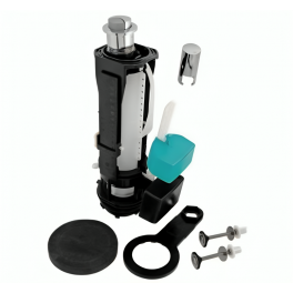 Mécanisme de chasse WC porcher à bouton poussoir double chasse, pour trou 40 - 45 mm - Idéal standard - Référence fabricant : R6578AA