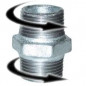Nipplo maschio doppio 40x49 dritto/dritto galvanizzato Nipplo maschio doppio 40x49 dritto/dritto galvanizzato