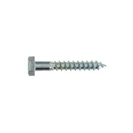 Zinc-plated steel lag bolt 8x140, 3 pieces. - Vynex - Référence fabricant : 019640