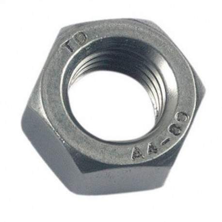 A4 stainless steel hexagon nut, 8mm diameter, 12 pcs.