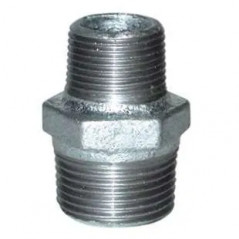 Mamelon réduit 20x27-12x17, double mâle galva