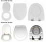 Abattant pour wc Gilia Blanc SELLES Abattant pour wc Gilia Blanc SELLES