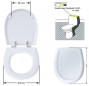 Abattant pour wc Gilia Blanc SELLES Abattant pour wc Gilia Blanc SELLES