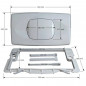 Witte bedieningsplaat roca gala oud model