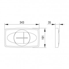 White control plate roca gala old model