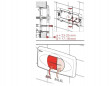 Flush mechanism for concealed cistern ROCA Galiléo Duo, dual volume