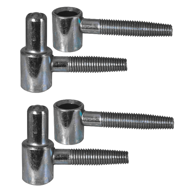 Screw-in plug male and female, drilling diameter 6mm H38xD13mm - 2 pieces.