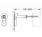 Patte de fixation horizontale pour bâti-support Rapid SL, 1 pièce - Grohe - Référence fabricant : GROPA3855800M