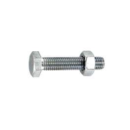 Hex head bolt zinc-plated steel 8x25mm, 3 pcs. - Vynex - Référence fabricant : 027340