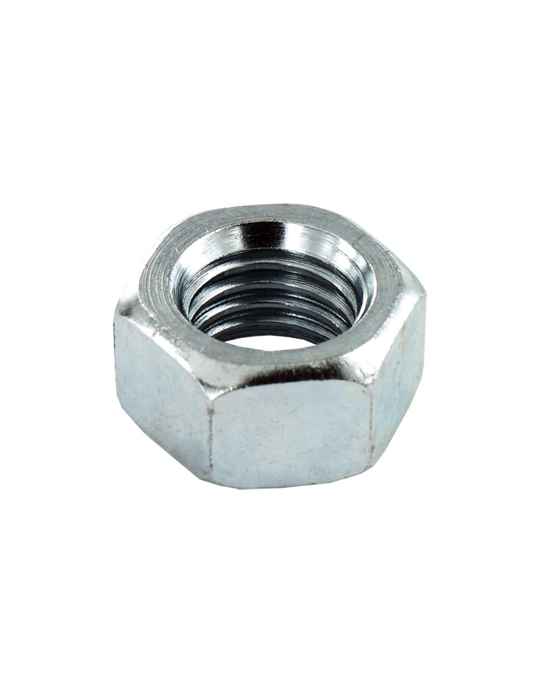 Hexagon nut in zinc-plated steel, diameter 8mm, 12 pcs.