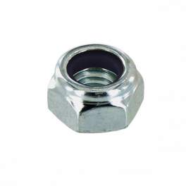 Ecrou hexagonale indesserrables en acier zingué diamètre 8mm, 10 pièces. - Vynex - Référence fabricant : 027446