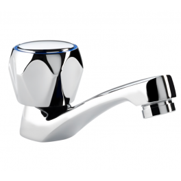 Robinet lave-main simple eau froide seule de lavabo à tête céramique - Kramer - Référence fabricant : 20.1300.CE090