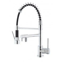 High sink mixer with hand shower and movable spout. - Kramer - Référence fabricant : CU670CR10XZ