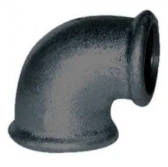 Coude malléable 90° noir, 33x42, femelle