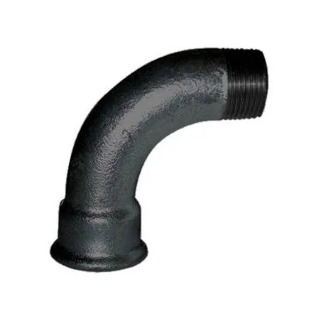 Winkelstück, verformbar 90°, 15x21, männlich weiblich schwarz großer Radius