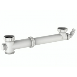Tubo de PVC para doble lavabo de 160 a 360 mm - Valentin - Référence fabricant : 77510000100