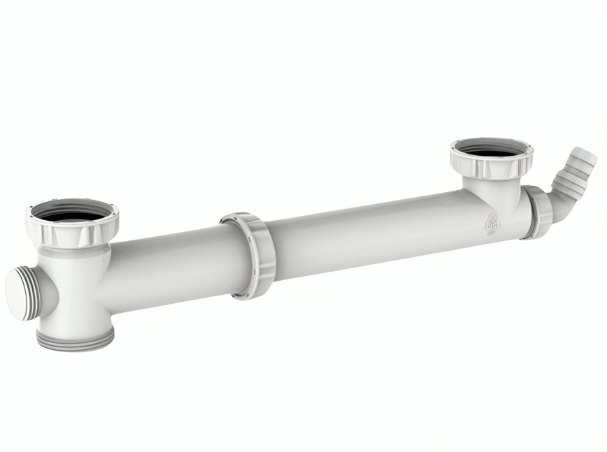 PVC pipe for double sink 160 to 360 mm
