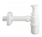 Flaschensiphon weiß, für Spülbecken Abfluss 40x49 - Lira - Référence fabricant : LIRSI1133054