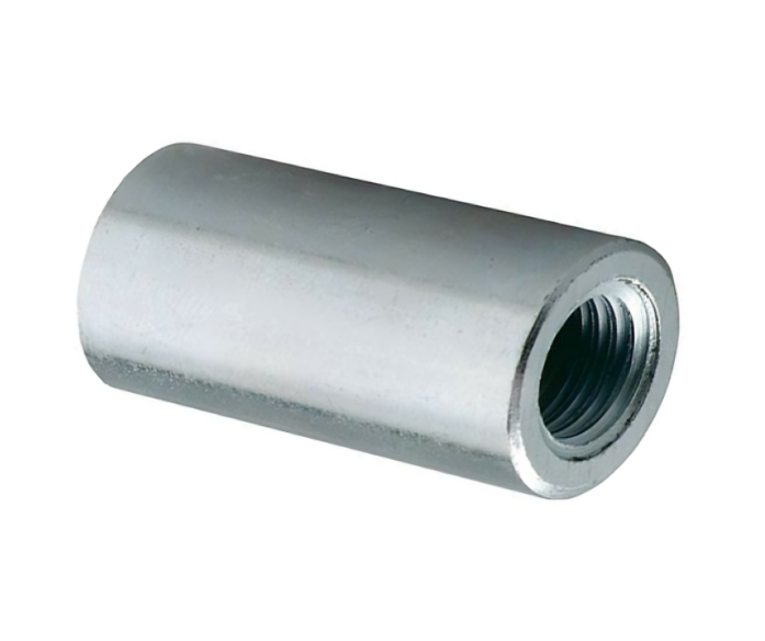 Reducing socket double female M8 / M7, threaded rod reduction in galvanized steel, 50 pcs. 
