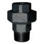 Union straight conical, 15x21, male female black Union straight conical, 15x21, male female black