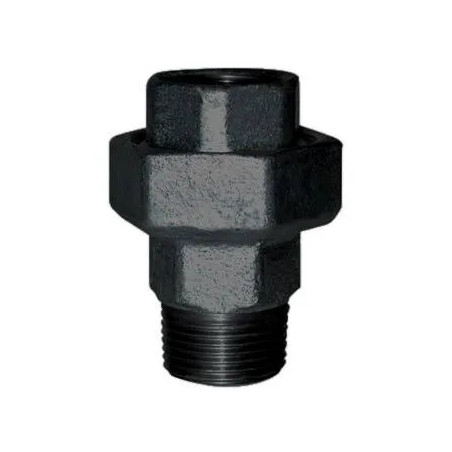Union straight conical, 33x42, male female black